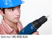 Man with hole. Стоковое фото, агентство Ingram Publishing / Фотобанк Лори