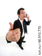 Businessman talking on his mobile. Стоковое фото, агентство Ingram Publishing / Фотобанк Лори