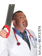 Scary surgeon. Стоковое фото, агентство Ingram Publishing / Фотобанк Лори