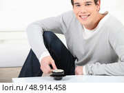 Man drinking coffee. Стоковое фото, агентство Ingram Publishing / Фотобанк Лори