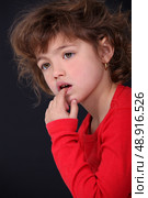 Portrait of an inquisitive child. Стоковое фото, агентство Ingram Publishing / Фотобанк Лори