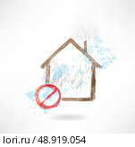 Ban house grunge icon. Стоковая иллюстрация, агентство Ingram Publishing / Фотобанк Лори