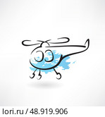 helicopter grunge icon. Стоковая иллюстрация, агентство Ingram Publishing / Фотобанк Лори