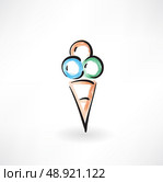 ice-cream grunge icon. Стоковая иллюстрация, агентство Ingram Publishing / Фотобанк Лори