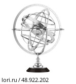spherical astrolabe isolated on white background. Стоковое фото, агентство Ingram Publishing / Фотобанк Лори