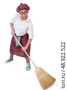 Funny scotsman isolated on the white background. Стоковое фото, агентство Ingram Publishing / Фотобанк Лори