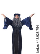 Wizard isolated on the wise background. Стоковое фото, агентство Ingram Publishing / Фотобанк Лори