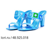 Female shoes on white background. Стоковое фото, агентство Ingram Publishing / Фотобанк Лори