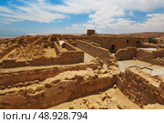 Ruins of fortress Masada, Israel. Стоковое фото, агентство Ingram Publishing / Фотобанк Лори
