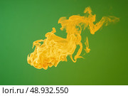 Orange Red Flames Engulf on green screen background. Vibrant fire animated on green backdrop. Burning flame animation. Frame Template. Chroma key. Motion graphics. Creative video for overlay. Inferno. Стоковое AI-изображение, AI-художник Марина Демидюк / Фотобанк Лори