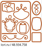 Set of Twisted rope frames and borders. Стоковая иллюстрация, агентство Ingram Publishing / Фотобанк Лори