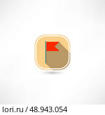 small flag icon. Стоковая иллюстрация, агентство Ingram Publishing / Фотобанк Лори