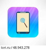 magnifier icon. Стоковая иллюстрация, агентство Ingram Publishing / Фотобанк Лори
