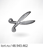 scissors grunge icon. Стоковая иллюстрация, агентство Ingram Publishing / Фотобанк Лори