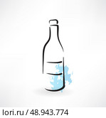 glass bottle grunge icon. Стоковая иллюстрация, агентство Ingram Publishing / Фотобанк Лори