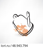cutting board grunge icon. Стоковая иллюстрация, агентство Ingram Publishing / Фотобанк Лори