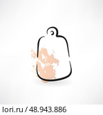 cutting board grunge icon. Стоковая иллюстрация, агентство Ingram Publishing / Фотобанк Лори