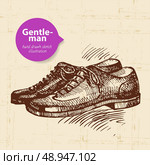 Sketch gentlemen accessory. Hand drawn men illustration. Стоковая иллюстрация, агентство Ingram Publishing / Фотобанк Лори
