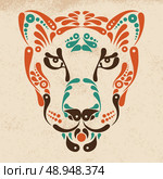 Panther tattoo, symbol decoration illustration. Стоковая иллюстрация, агентство Ingram Publishing / Фотобанк Лори