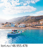 La Azohia beach Murcia in Mediterranean sea Spain. Стоковое фото, агентство Ingram Publishing / Фотобанк Лори