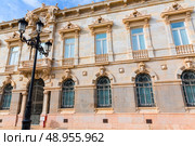 Ayuntamiento de Cartagena city hall at Murcia Spain. Стоковое фото, агентство Ingram Publishing / Фотобанк Лори