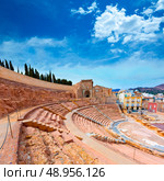 Cartagena Roman Amphitheater in Murcia at Spain. Стоковое фото, агентство Ingram Publishing / Фотобанк Лори