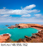 Cabo de Palos beach near Manga Mar Menor Murcia at Spain. Стоковое фото, агентство Ingram Publishing / Фотобанк Лори