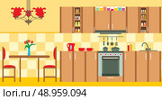 Kitchen furniture. Interior. Стоковая иллюстрация, агентство Ingram Publishing / Фотобанк Лори
