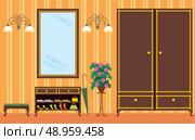 Entrance hall in apartment. Стоковая иллюстрация, агентство Ingram Publishing / Фотобанк Лори