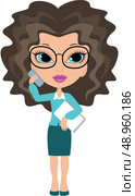 Cartoon business woman. Стоковая иллюстрация, агентство Ingram Publishing / Фотобанк Лори