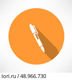 ballpoint pen icon. Flat modern style vector illustration . Стоковая иллюстрация, агентство Ingram Publishing / Фотобанк Лори