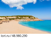 Majorca Cala Mesquida beach in Mallorca Balearic Islands of Spain. Стоковое фото, агентство Ingram Publishing / Фотобанк Лори
