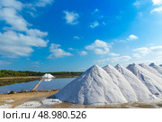 Mallorca Ses Salines Es Trenc Estrenc saltworks in Balearic Islands Spain. Стоковое фото, агентство Ingram Publishing / Фотобанк Лори