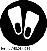 flippers icon. Стоковая иллюстрация, агентство Ingram Publishing / Фотобанк Лори