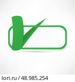 Green check box with check mark. Стоковая иллюстрация, агентство Ingram Publishing / Фотобанк Лори