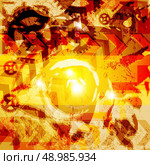 Abstract 3d technology lines with light vector backgound. Eps 10. Стоковая иллюстрация, агентство Ingram Publishing / Фотобанк Лори
