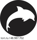 dolphin icon. Стоковая иллюстрация, агентство Ingram Publishing / Фотобанк Лори