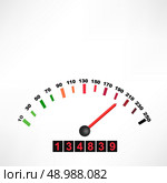 Car speedometer. Стоковая иллюстрация, агентство Ingram Publishing / Фотобанк Лори