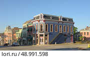 Solomon Wilson Building, also known as Scheerer Building, historic commercial building at Wabash, Wabash County, Indiana. United States (2014 год). Редакционное фото, фотограф Валерия Попова / Фотобанк Лори