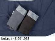 Men's underpants, boxers on a light background. Стоковое фото, фотограф Александр Поташев / Фотобанк Лори