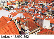 Lisbon cityscape, view of  the Alfama downtown. Стоковое фото, агентство Ingram Publishing / Фотобанк Лори