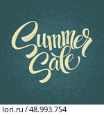 Summer sale.  Original handwritten calligraphy . Grungy background EPS 10. Summer sale.  Original handwritten calligraphy . Grungy background. . Стоковая иллюстрация, агентство Ingram Publishing / Фотобанк Лори
