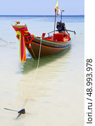 thailand  in  kho tao bay asia isle blue clean water    pirogue   and south china sea 
. Стоковое фото, агентство Ingram Publishing / Фотобанк Лори