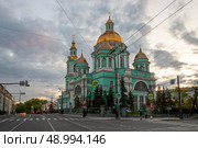 Москва. Кафедральный собор Богоявления Господня. Редакционное фото, фотограф Литвяк Игорь / Фотобанк Лори