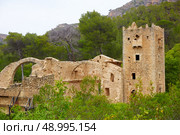 ruined monastery Jeronimo Nuestra senyora de la Murta in Alzira Valencia at Spain. Стоковое фото, агентство Ingram Publishing / Фотобанк Лори