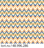 Vector seamless ikat ethnic pattern. Vector seamless ikat ethnic pattern. Boho design. Colored patten. Стоковая иллюстрация, агентство Ingram Publishing / Фотобанк Лори