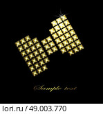 Abstract retro bow with stud. Design template, card can be used banners, invitation, congratulation or website layout vector.Silver, gold metal stud. Стоковая иллюстрация, агентство Ingram Publishing / Фотобанк Лори