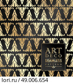 Art Deco vintage wallpaper pattern can be used for invitation, congratulation. Стоковая иллюстрация, агентство Ingram Publishing / Фотобанк Лори