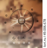 Transparent business Infographics, plat elements. Shadows options, diagram on blur landscape can be used for workflow layout, banner, step up options,  number options,  web template. Стоковая иллюстрация, агентство Ingram Publishing / Фотобанк Лори