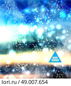 Trendy parallax background. Blur sky, clouds, nature, landscape for Summer Holidays and web design. Стоковая иллюстрация, агентство Ingram Publishing / Фотобанк Лори